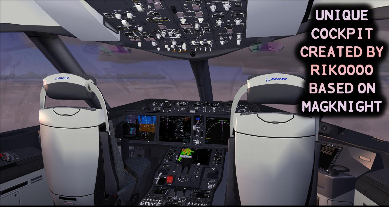 Boeing 787 Family + Virtual Cockpit for FSX and P3D - DOWNLOAD